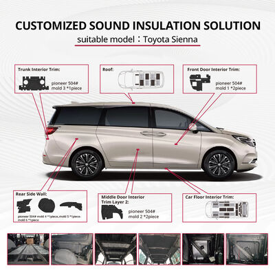Guter Preis Toyota Sienna Schalldämmkits mit Vollfahrgeräuschreduktion Premium Pioniermaterialien für Sienna Online